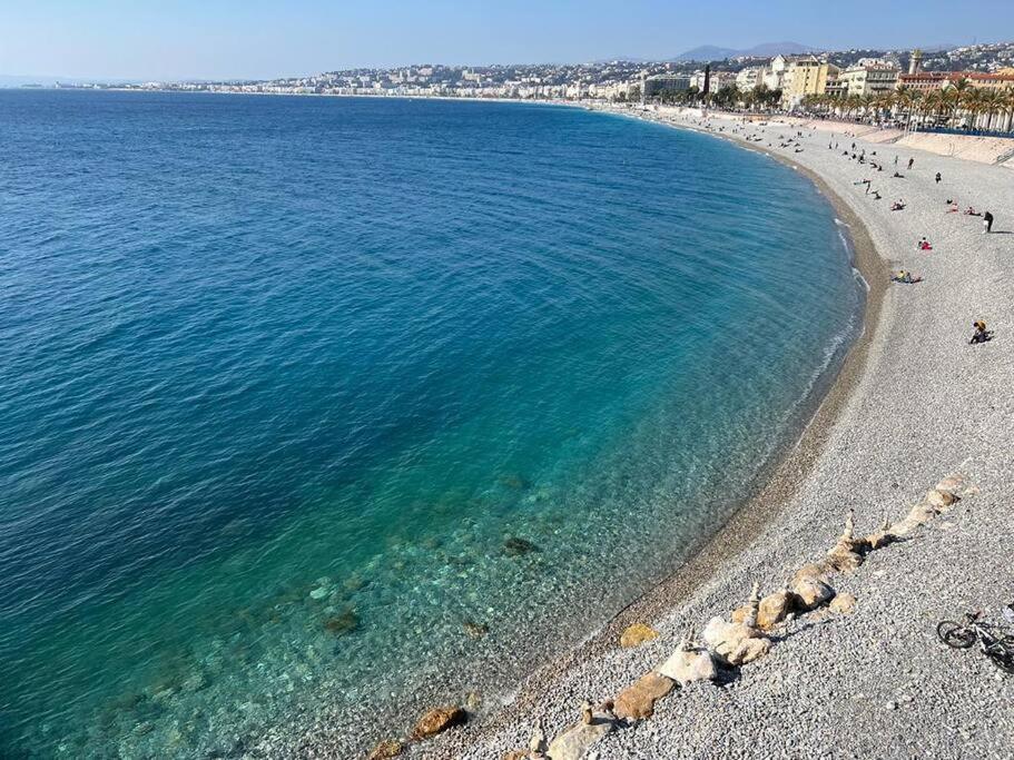 Bd Grosso Apt 4 Prs, 300M Plage, Clim, Parking Niza Exterior foto