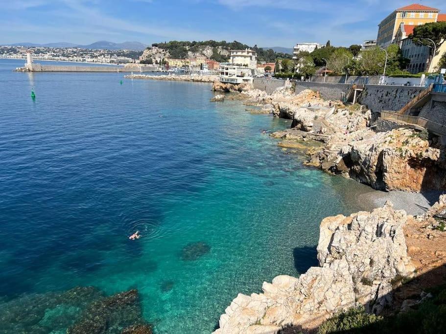 Bd Grosso Apt 4 Prs, 300M Plage, Clim, Parking Niza Exterior foto